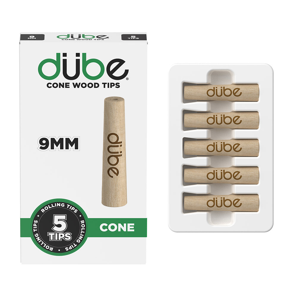9mm Cone Wood Rolling Tips - 5 Pack